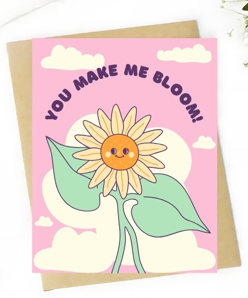 Make Me Bloom Card from Bouqk
