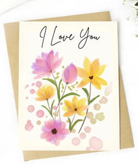 I Love You Pastel Card from Bouqk