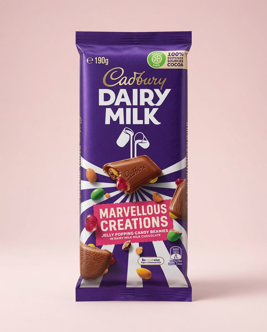 Personalised chocolate block with a printed photo and message from Bouqk
