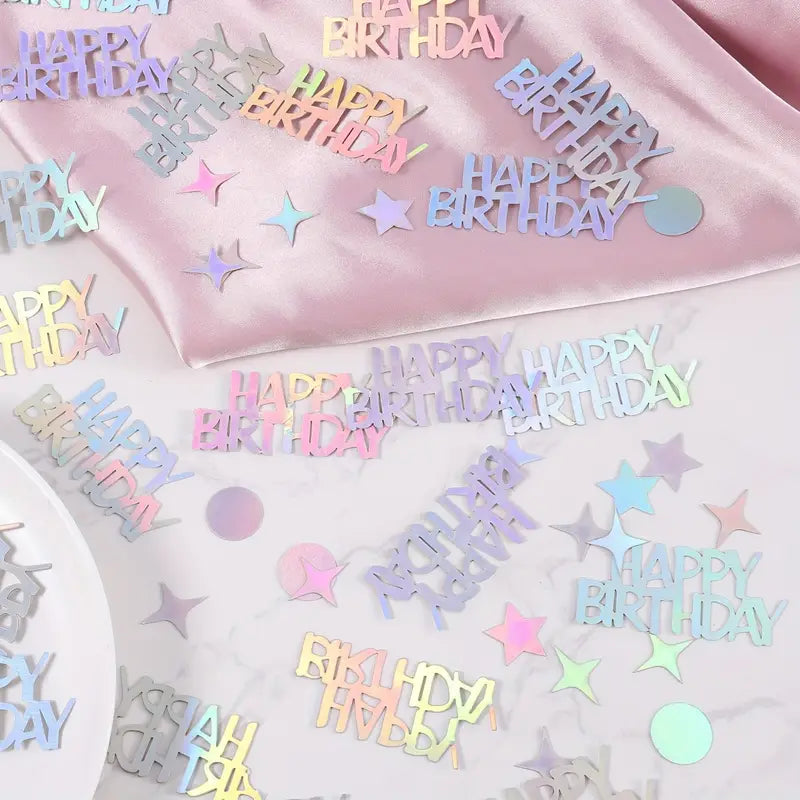 Happy birthday confetti gift box add-on