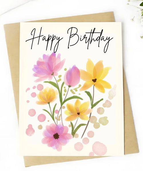 Birthday Flowers Card from Bouqk
