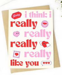 Really Like You Card from Bouqk
