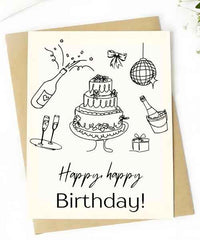 Birthday Black Card from Bouqk