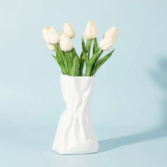 Bohemian art deco irregular sculpted flower vase 20cm